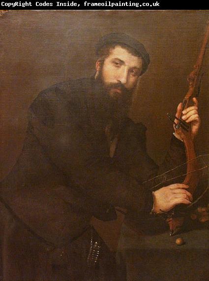 Lorenzo Lotto Portrait of a Crossbowman